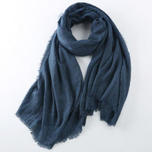 Load image into Gallery viewer, Cotton Linen Warm Long Scarf Women Accessories Christmas gift Thanksgiving gift