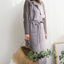 Load image into Gallery viewer, Japanese Style Cotton Linen Apron Waitress Bar Bakery Painter Florist Gardener Workwear A18024