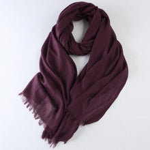 Load image into Gallery viewer, Cotton Linen Warm Long Scarf Women Accessories Christmas gift Thanksgiving gift