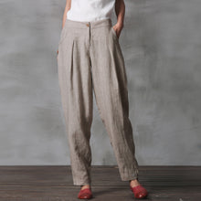 Load image into Gallery viewer, Cute Cotton Linen Casual Trousers Women Fashion Pencil Pans K21017