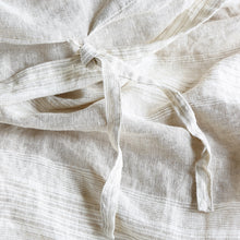 Load image into Gallery viewer, 100%Pure Color Linen Striped Linen Bedding Set