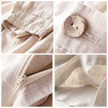 Load image into Gallery viewer, Women Linen High Waist Straight Leg Pants