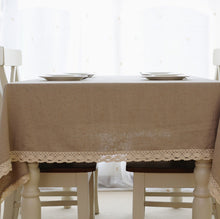 Load image into Gallery viewer, Natural Linen Tablecloth Pure Linen Table Cloth Wedding Tablecloth Rustic Table Cloth