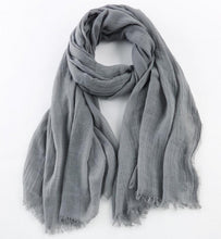Load image into Gallery viewer, Cotton Linen Warm Long Scarf Women Accessories Christmas gift Thanksgiving gift