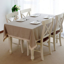 Load image into Gallery viewer, Natural Linen Tablecloth Pure Linen Table Cloth Wedding Tablecloth Rustic Table Cloth
