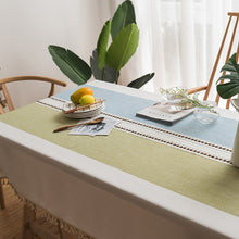 Load image into Gallery viewer, Cotton Linen Tablecloth.Custom Tablecloth.Kitchen Decor.Handmade Tablecloth