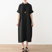 Load image into Gallery viewer, Women's Casual Loose Linen Pure Color Dress