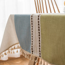 Load image into Gallery viewer, Cotton Linen Tablecloth.Custom Tablecloth.Kitchen Decor.Handmade Tablecloth