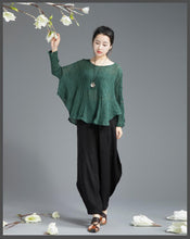 Load image into Gallery viewer, Three Colors Linen Fold Casual Women Tops C654T - FantasyLinen
