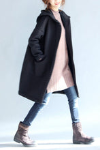 Load image into Gallery viewer, Black Thickening Cold Winter Jacket With Hood Warm Oversize Long Coat For Women W1002 - FantasyLinen