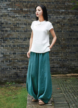 Load image into Gallery viewer, Cotton Linen Women Pants Autumn Women Trousers Casual Harem Pants
