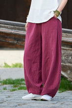 Load image into Gallery viewer, Cotton Linen Women Pants Autumn Women Trousers Casual Harem Pants