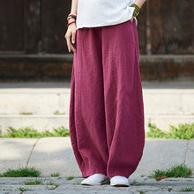 Load image into Gallery viewer, Cotton Linen Women Pants Autumn Women Trousers Casual Harem Pants