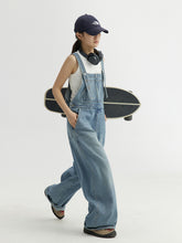 Load image into Gallery viewer, Soft Washed Denim Overalls Women Jumpsuit Casual Overalls For Girl
