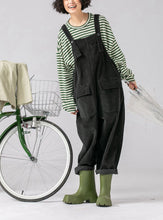 Load image into Gallery viewer, Warm Spring Women Jumpsuit Causel Overalls Corduroy Wide leg Trouser
