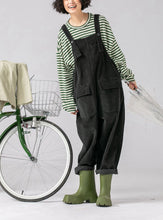 Load image into Gallery viewer, Warm Spring Women Jumpsuit Causel Overalls Corduroy Wide leg Trouser