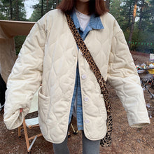 Load image into Gallery viewer, Winter Coat for Women, Warm Winter Outwear, Corduroy White Coat
