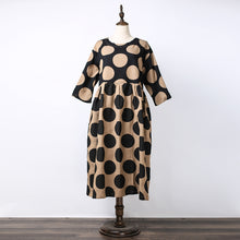 Load image into Gallery viewer, Women Polka Dots Elegant Loose Dress