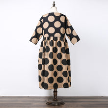 Load image into Gallery viewer, Women Polka Dots Elegant Loose Dress