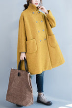 Load image into Gallery viewer, Wool Peacoat  Womens Wool Coats W1401 - FantasyLinen
