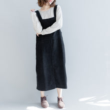 Load image into Gallery viewer, Loose Corduroy Strap Dresses Women Fall Outfits Q2493