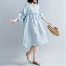 Load image into Gallery viewer, Cute High Waist Cotton Linen Dresses Women Casual Clothes Q1862