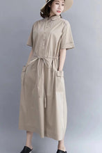 Load image into Gallery viewer, Casual Cotton Maxi Dresses For Women 712