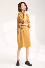 Load image into Gallery viewer, Casual Cute Cotton Dresses Women Loose Clothes 835