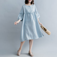 Load image into Gallery viewer, Cute High Waist Cotton Linen Dresses Women Casual Clothes Q1862
