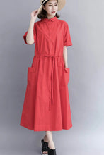 Load image into Gallery viewer, Casual Cotton Maxi Dresses For Women 712