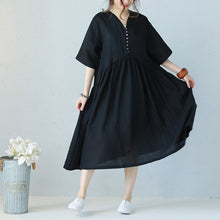 Load image into Gallery viewer, Vintage Plus Size Linen Dresses Women Loose Clothes Q1177