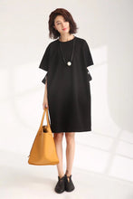 Load image into Gallery viewer, Casual Cute Cotton Dresses Women Loose Clothes 835