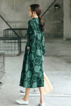 Load image into Gallery viewer, Fall Cute Polka Dot Linen Dresses For Women Q1791