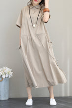 Load image into Gallery viewer, Fashion Fitted Long Shirt Dresses Women Casual Clothes Q1201