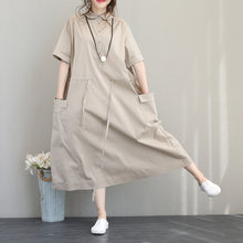 Load image into Gallery viewer, Fashion Fitted Long Shirt Dresses Women Casual Clothes Q1201