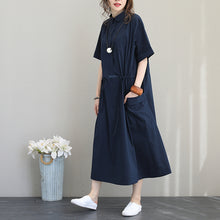 Load image into Gallery viewer, Fashion Fitted Long Shirt Dresses Women Casual Clothes Q1201