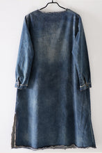 Load image into Gallery viewer, Vintage Casual Blue Denim Dresses Women Fall Outfits Q9505