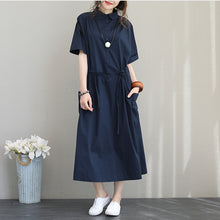 Load image into Gallery viewer, Fashion Fitted Long Shirt Dresses Women Casual Clothes Q1201