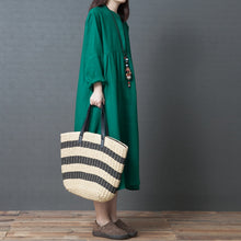 Load image into Gallery viewer, Loose Plus Size Linen Dresses For Women Q1210