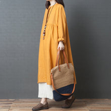 Load image into Gallery viewer, Loose Plus Size Linen Dresses For Women Q1210