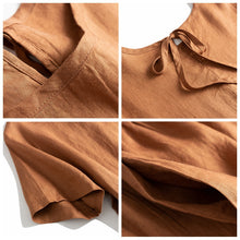 Load image into Gallery viewer, Loose Pure Color Linen Maxi Dresses Women Summer Casual Outfits