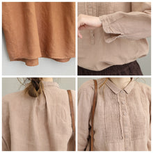 Load image into Gallery viewer, Women Casual Cotton Linen Shirt Fashion Tops For Fall Q1627