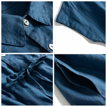 Load image into Gallery viewer, Women Casual Linen Maxi Dresses Summer Loose Clothes