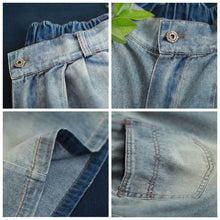 Load image into Gallery viewer, Summer Blue Casual Denim Shorts Women Loose Cowboy Short Pants K3060
