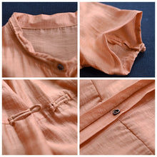 Load image into Gallery viewer, Women Loose Orange And Khaki Dresses For Summer Q25041