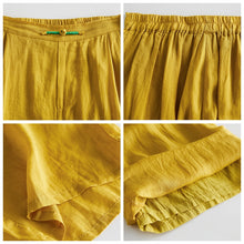 Load image into Gallery viewer, Loose Yellow Wide-leg Summer Wide-leg pants For Women K10063