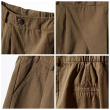 Load image into Gallery viewer, Women Summer Loose Green Shorts Casual Cotton Short Pants K1913