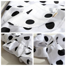 Load image into Gallery viewer, Black And White Dot Apron Fashion Home Kitchen Workwear A18023