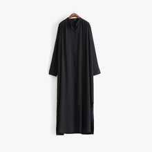 Load image into Gallery viewer, White and Black Cotton Fashion Long Shirt for Women S4042