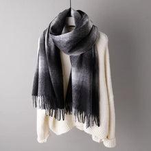 Load image into Gallery viewer, Plaid Tassels Warm Long Scarf Women Accessories Christmas gift Thanksgiving gift